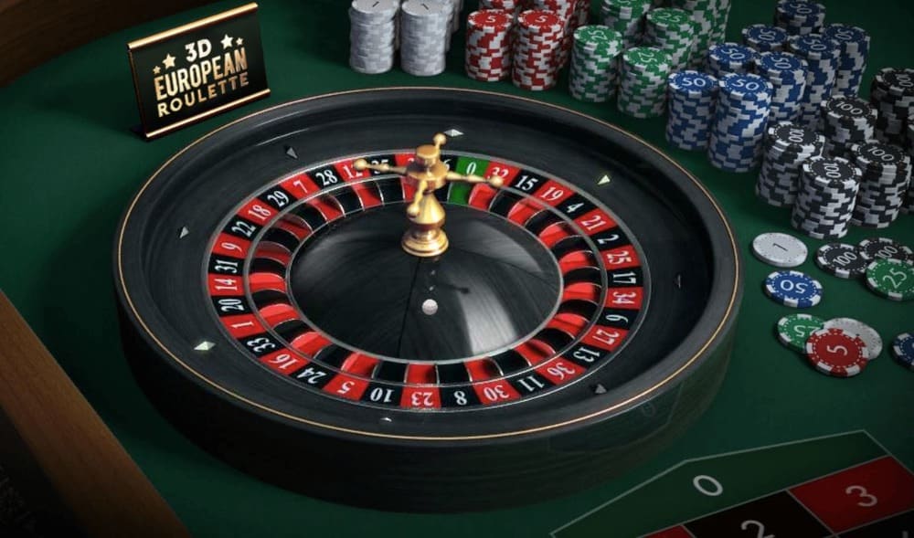 Girar la ruleta europea en 3D