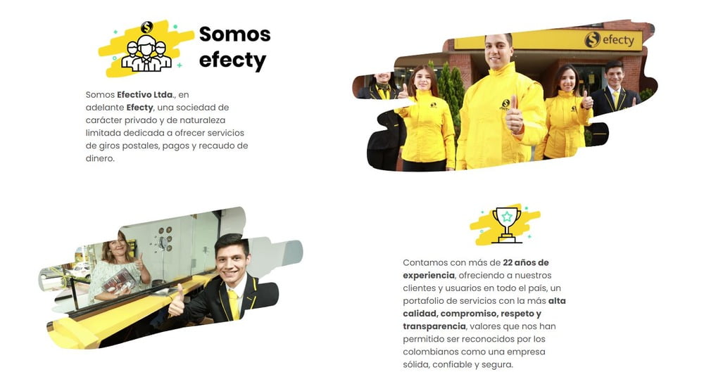 Información sobre la empresa Efecty