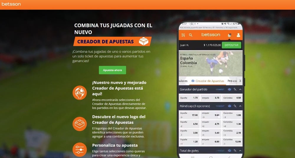 Información sobre apuestas deportivas en el sitio web de Betsson