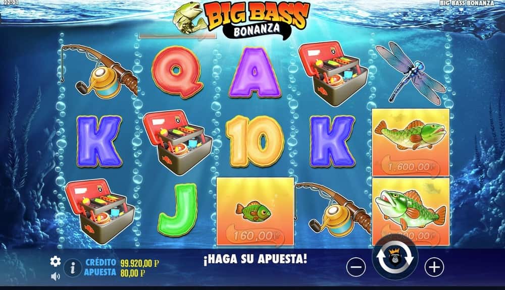 Símbolos de la tragaperras Big Bass Bonanza
