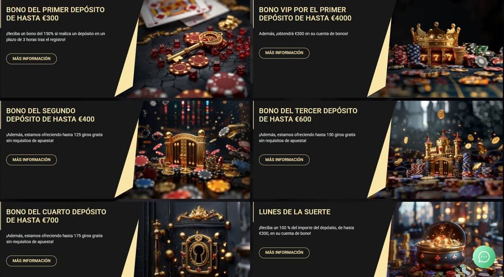 Bonificaciones y promociones del casino 1xslots