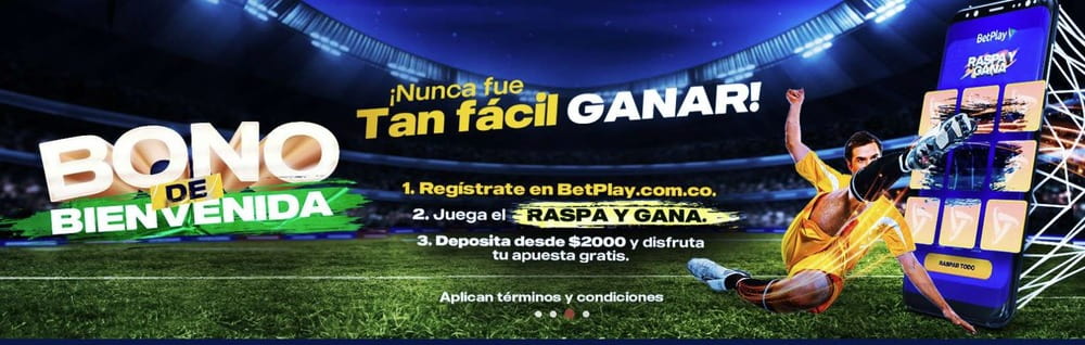 Bono de bienvenida Betplay