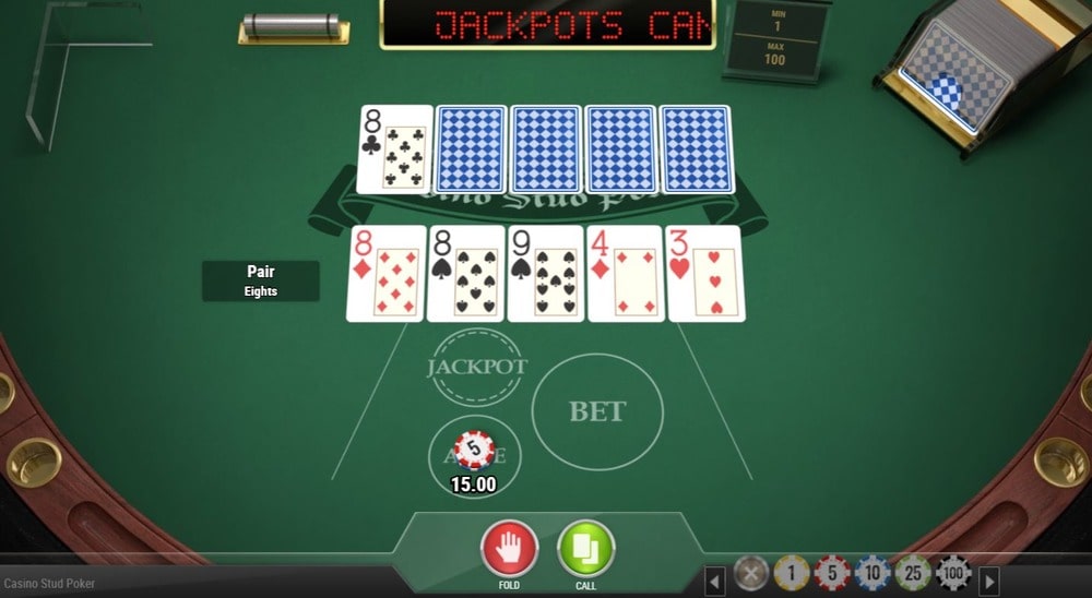 Apostar en Casino Stud Poker