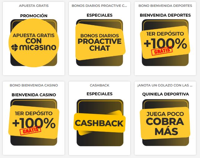 Disfruta amplio catálogo promociones bonos especiales