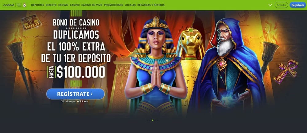 Página principal de Codere