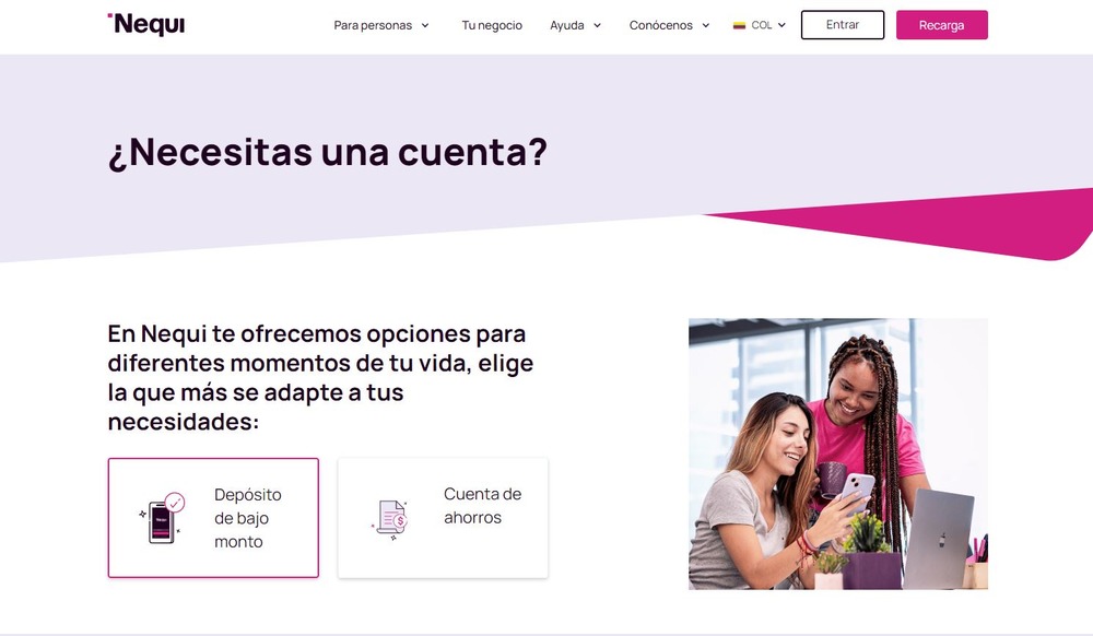 Crear una cuenta Nequi