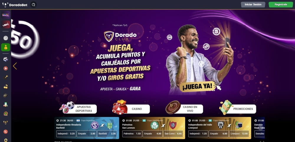 Página oficial de Doradobet