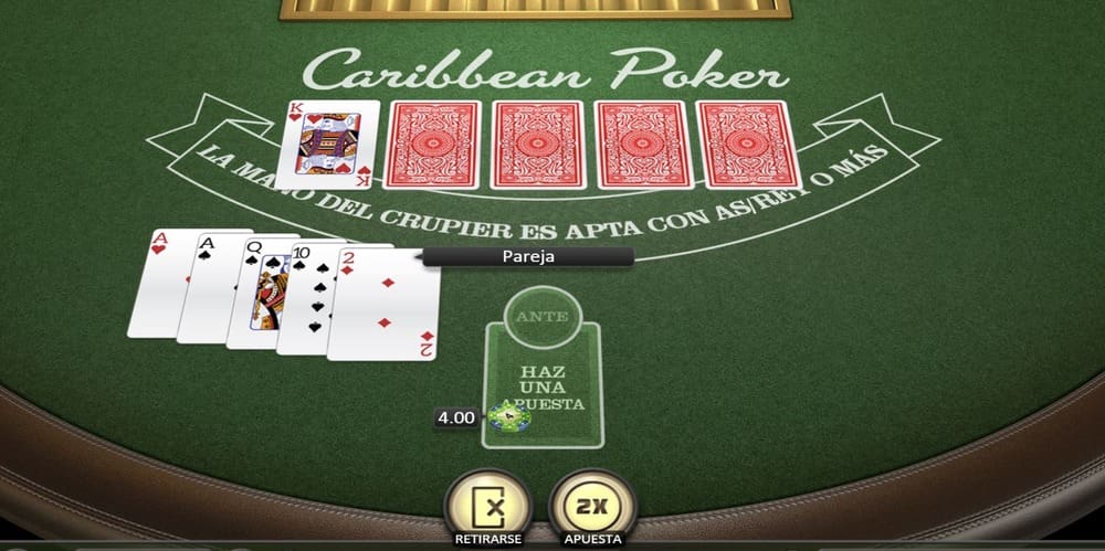 El juego del Caribbean Poker