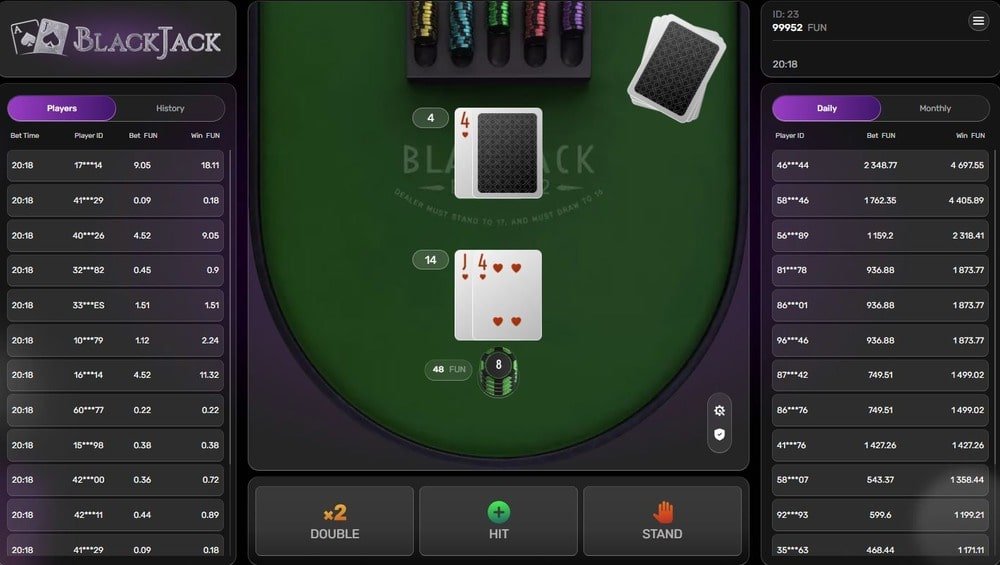 El juego del blackjack