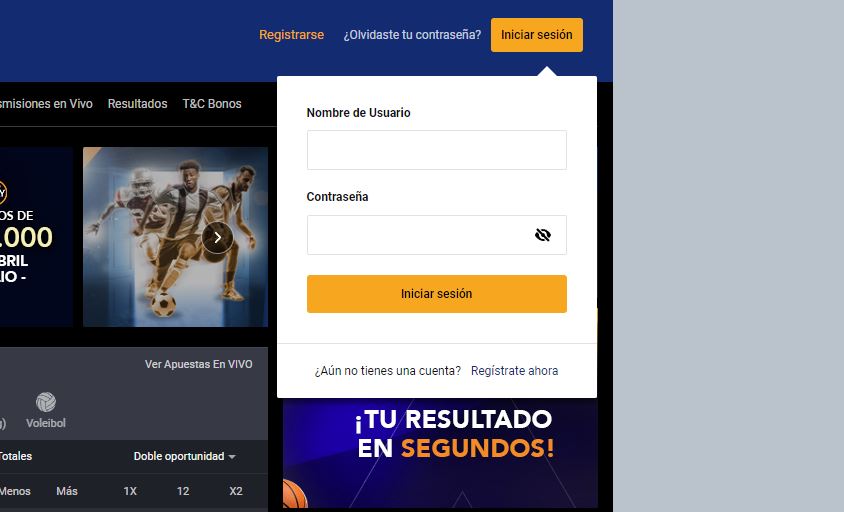 Ventana de inicio de sesión de Yajuego 