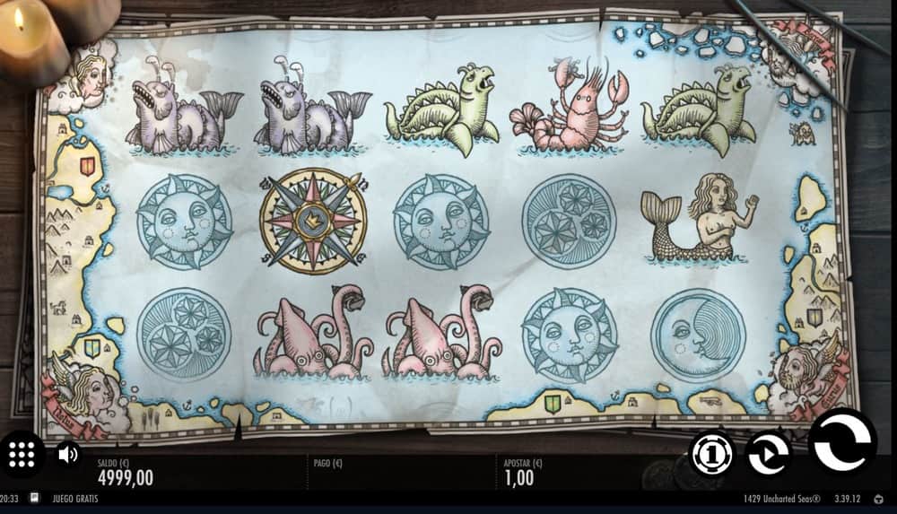 Jugabilidad de la tragamonedas 1429 Uncharted Seas