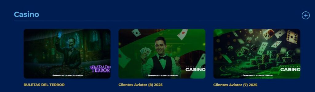 Explora promociones casino BetPlay