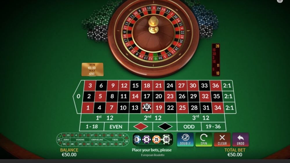 Apostar en la ruleta europea