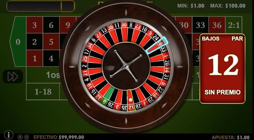 Mesa de ruleta en línea