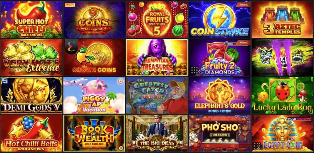 Sección con las tragaperras más populares de los casinos en línea