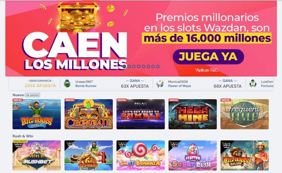 Sitio oficial del casino Rushbet