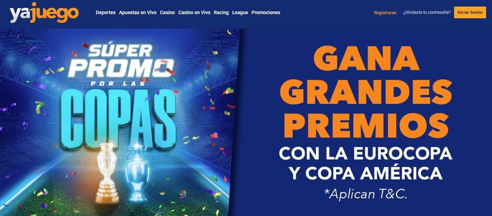 Banner promocional en la web de Yajuego